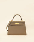 Hermes Etoupe Sellier Kelly 28 Bag