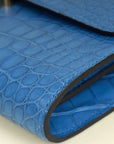 Hermes Bleu Zellige Matte Alligator Constance To Go Wallet