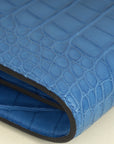 Hermes Bleu Zellige Matte Alligator Constance To Go Wallet