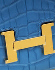 Hermes Bleu Zellige Matte Alligator Constance To Go Wallet