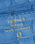 Hermes Bleu Zellige Matte Alligator Constance To Go Wallet
