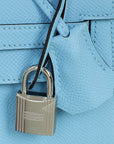 Hermes Bleu Celeste Kelly 25 Sellier Bag