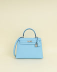 Hermes Bleu Celeste Kelly 25 Sellier Bag