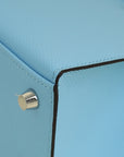 Hermes Bleu Celeste Kelly 25 Sellier Bag