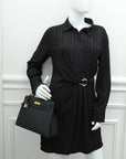 Hermes Noir Sellier Kelly 25 Bag