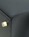 Hermes Noir Sellier Kelly 25 Bag