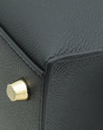 Hermes Noir Sellier Kelly 25 Bag