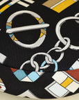 Hermes Tricolor Carre en Boucles Sursoie To Go Pouch