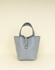 Hermes Gris Pantin Picotin Lock 22 Bag