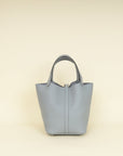 Hermes Gris Pantin Picotin Lock 22 Bag