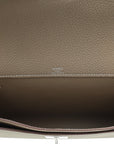 Hermes Etoupe Kelly Depeches 25 Pouch