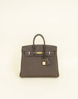 Hermes Ecorce Togo Retourne Birkin 25 Bag