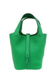 Hermes Bamboo Picotin Lock 18 Monochrome Bag