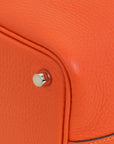 Hermes Orange Poppy Picotin Lock 18 Bag