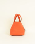 Hermes Orange Poppy Picotin Lock 18 Bag