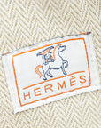 Hermes Biscuit Bride-a-Brac Cabriole Herringbone Large Case
