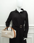 Hermes Biscuit Bride-a-Brac Cabriole Herringbone Large Case