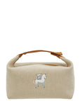 Hermes Biscuit Bride-a-Brac Cabriole Herringbone Large Case