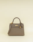 Hermes Etoupe Kelly Sellier 25 Bag