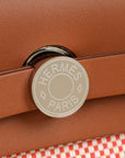 Hermes Tricolor Herbag Zip 31 Retourne Criss Viking Quadrille Bag