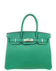 Hermes Vert Jade Birkin 30 Bag