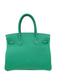 Hermes Vert Jade Birkin 30 Bag