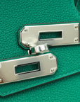 Hermes Vert Jade Birkin 30 Bag