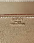 Hermes Etoupe Birkin Shadow Clutch