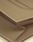 Hermes Etoupe Birkin Shadow Clutch