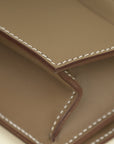 Hermes Etoupe Birkin Shadow Clutch