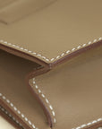 Hermes Etoupe Birkin Shadow Clutch