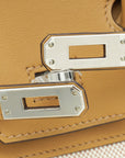 Hermes Bicolor Toile H Swift Birkin 25 Bag