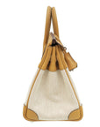 Hermes Bicolor Toile H Swift Birkin 25 Bag