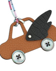 Hermes Bicolor Petit h Winged Car Bag Charm