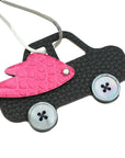 Hermes Bicolor Petit h Winged Car Bag Charm