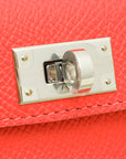 Hermes Rouge Venitien Kelly Pocket 50mm Shoulder Strap