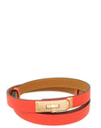 Hermes Orange Field Kelly 18 Belt