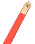 Hermes Orange Field Kelly 18 Belt