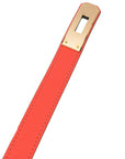 Hermes Orange Field Kelly 18 Belt