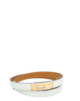 HERMES Blanc Kelly 18 Belt