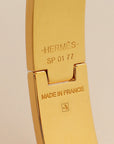 Hermes Blanc Enamel Hinged Bracelet