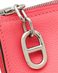 Hermes Rose Azalee Zipengo Chaine D'Ancre GM Pouch
