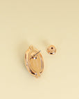 Hermes Noir Mini Maillon Earrings