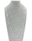 Hermes Sterling Silver Farandole Long Necklace