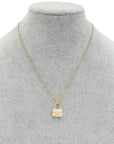 Hermes 18K Rose Gold Diamond Amulettes Constance Pendant Necklace