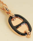 Hermes Noir Mini Maillon Pendant, Small Model