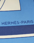 Hermes Bicolor Ex Libris Scarf 90