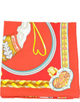 Hermes Tricolor Harnais De Coeur Silk Scarf 90