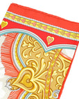 Hermes Tricolor Harnais De Coeur Silk Scarf 90