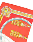 Hermes Tricolor Harnais De Coeur Silk Scarf 90